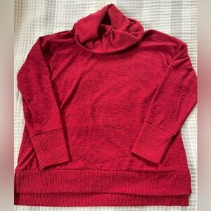Liz Claiborne Vibrant Red Cowl Neck Sweater